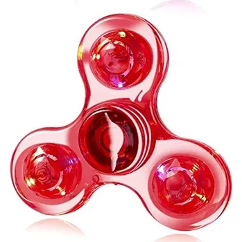 Gadget Crystal svítící fidget spinner | antistresová hračka - červený