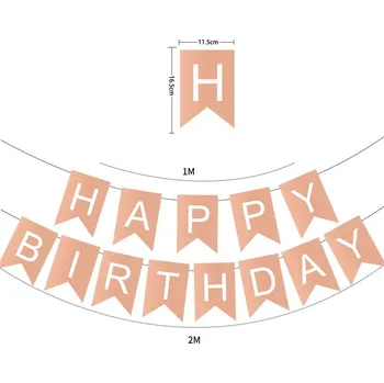 Party dekorace Narozeninová girlanda happy birthday | dekorace, party - 12