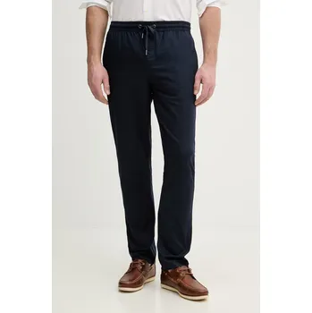 Dámské kalhoty Kalhoty s příměsí lnu U.S. Polo Assn. LINEN BLEND DRAWSTRING MUP4694 námořnická modř 59X, vel. 32/R