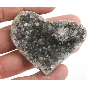 Přírodní kámen Přírodní ametyst srdce Brazílie 42g