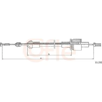 Spojkové lanko Tažné lanko, ovládání spojky COFLE 92.11.232