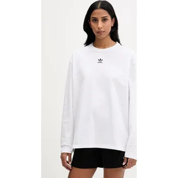 Pánské tričko Bavlněné tričko s dlouhým rukávem adidas Originals KD9149 bílá 00X, vel. S