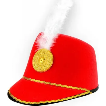 Karnevalový doplněk Klobouček mažoretka červený