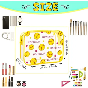 Kosmetická taška Fotbalová kosmetická toaletní průhledná taška | cestovní taštička - Zlato