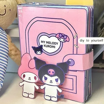 Dřevěná hračka Sanrio tichá knížka montessori ruční | edukační hračka - Kuromi-DIY