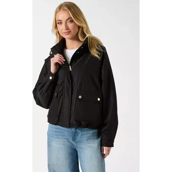 Dámská větrovka GUESS dámská bunda Nelly Logo hnědá L