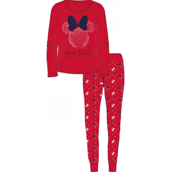Dívčí pyžamo s dlouhým rukávem Minnie Mouse 5073 ČERVENÉ VEL. 110
