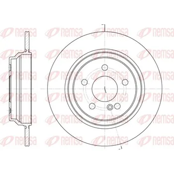 Brzdový kotouč Brzdový kotouč REMSA 6864.00