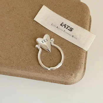 Prsten Prsten srdce otočný vintage nastavitelný | šperk - 991241 Měď