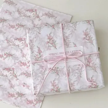 Balící papír 10 ks Květinový hedvábný dárkový papír | balicí papír, dekorace - Styl C