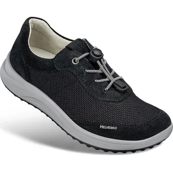 Pánská zdravotní obuv Pánské sportovní tenisky s rychlošněrováním, useň/textilie, černá: 40