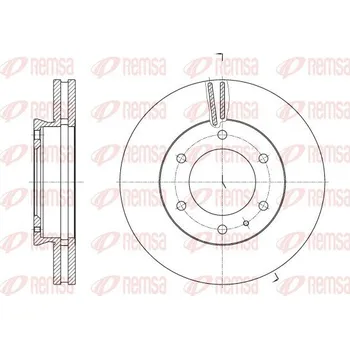 Brzdový kotouč Brzdový kotouč REMSA 62526.10