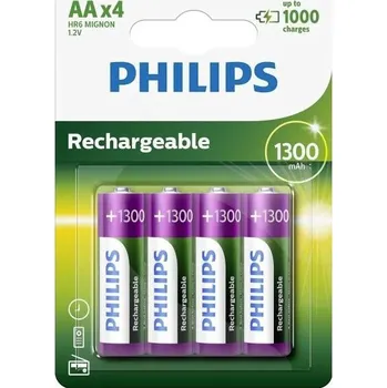 Philips HR6 akumulátor AA, Ni-MH, 1300 mAh, 1.2 V, 4 ks