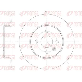 Brzdový kotouč Brzdový kotouč REMSA 6789.00