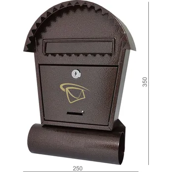 Poštovní schránka Poštovní schránka H 250 x L 330 x W 50 mm