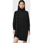 Vlněné šaty AllSaints UMI W071DD černá 99X, vel. S