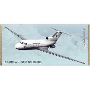 Čokoláda CHOCO POLA - Jakovlev Jak-40 - mléčná čokoláda 100g