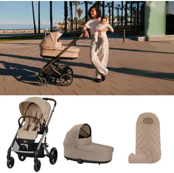 Kočárek CYBEX Balios S Lux set od narození A Almond Beige