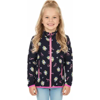 Dívčí mikina DÍVČÍ MIKINA NA ZIP S JEDNOROŽCI NOVINKA Barva: Tmavě modrá, Velikost: 110