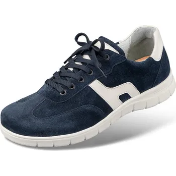 Pánská zdravotní obuv Pánské sportovní šněrovací tenisky, velurová useň, modrá: 48