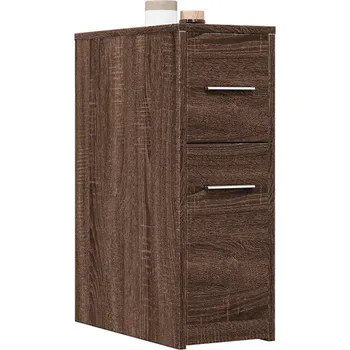 Koupelnový nábytek vidaXL Úzká koupelnová skříňka na kolečkách 855283 kompozit