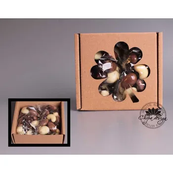 Dárková krabička Mlsná krabička S - Dalmatin mix Typ výřezu: 8 - čtyřlístek