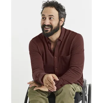 Pánská móda Celio Úpletová piké košile Vachimail 1098178 Vínová S