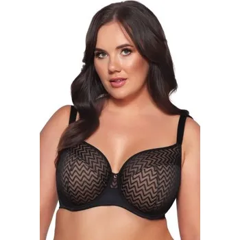 Podprsenka Polovyztužená podprsenka Ava Lingerie Innessa Černá 85I