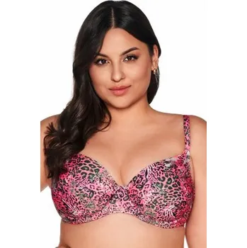 Dámské plavky Nevyztužený horní díl plavek Ava Lingerie SK-217 Růžová 95D