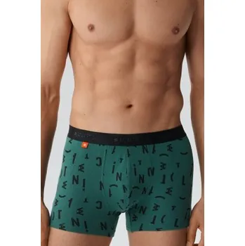 3PACK boxerky Atlantic 3MH-182 - písmena Zeleno-černá L