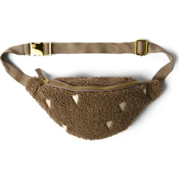 Outdoorové zavazadlo Studio Noos Teddy Hearts Mini Fanny pack - ledvinka Brown Hearts
