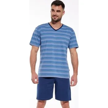 Pánské pyžamo Cornette 330/40 Světlemodrá-tmavěmodrá 2XL
