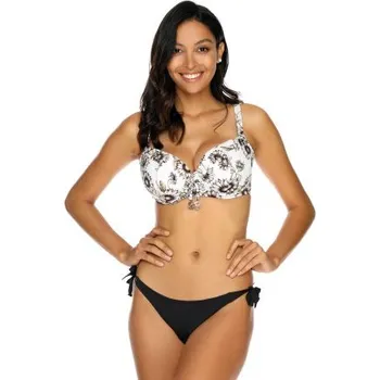 Dámské plavky Dvoudílné plavky Etna CD-32/W Bílo-černá 80D/XL