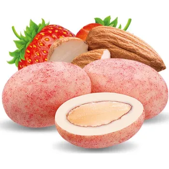 Mandle v bílé čokoládě s jahodami 100g, Nuties