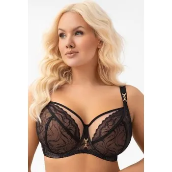 Podprsenka Nevyztužená podprsenka Gorsenia K975 Latika Černá 90D