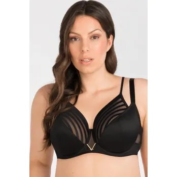 Podprsenka Nevyztužená podprsenka Gorsenia K810 Yoko Černá 90D