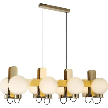 Lustr na lanku REGGIO 8xE27/40W/230V zlatá