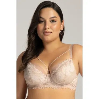 Podprsenka Polovyztužená podprsenka Ava Lingerie 2154 Shimmer Tmavě béžová 70I