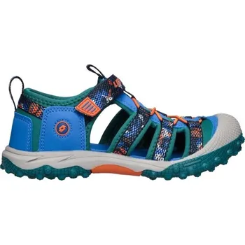 Chlapecké sandály Dětské sandály Lotto VEREN 31 Modrá, Tmavě zelená, Šedá, Oranžová