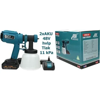 Stříkací pistole Aku stříkací pistole 48V 1000ml HVLP včetně 2ks AKU