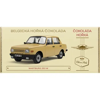 Čokoláda CHOCO POLA - Wartburg 353 W - hořká čokoláda 100g