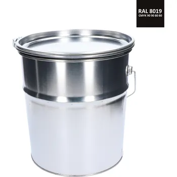 barva na kov Barva antikorozní polomatná na zinek 10 kg - šedohnědá