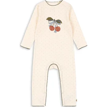 Kojenecký overall Dětský bavlněný overal Konges Sløjd MINNIE ONESIE GOTS KS105005.PPY2 béžová 08X, vel. 98