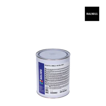 Lak na dřevo REZISTOL EMAIL VA na zinek černá RAL 9011-polomatná 1kg