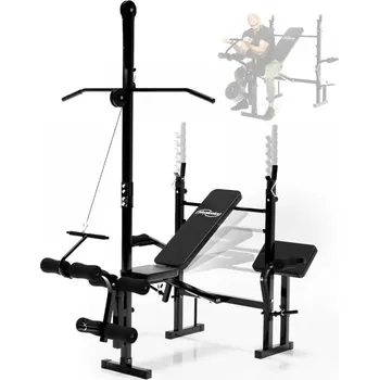 PHYSIONICS Multifunkční lavice, 170 x 130 x 205 cm, černá