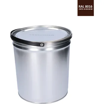 Lak na dřevo Barva antikorozní polomatná na zinek 5 kg mahagonově-hnědá