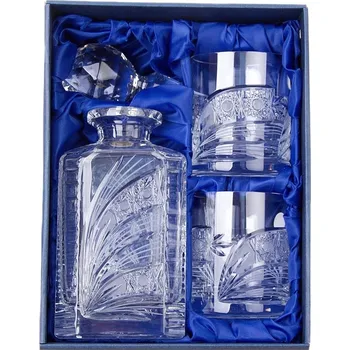 Sklenice ONTE CRYSTAL Whisky set se skleničkami 330ml, Kometa Varianty setu: Karafa + 2 skleničky