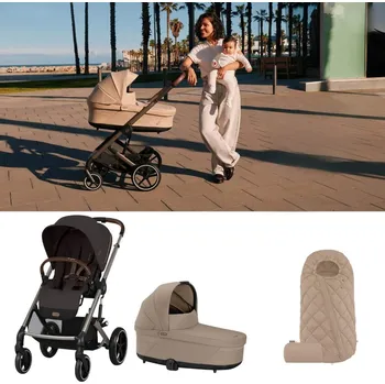Kočárek CYBEX Balios S Lux set od narození A Brown/Beige