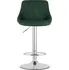 Barová židle Textilomanie Velvet Kast zelená
