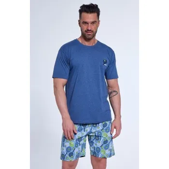 Pánské pyžamo Pánské pyžamo Cornette Tennis - bavlna Modrá XL